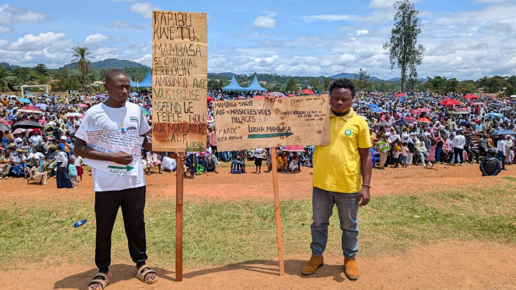 Mambasa : Le plaidoyer de la LUCHA au cœur de la réception de Mgr Emmanuel Ngona