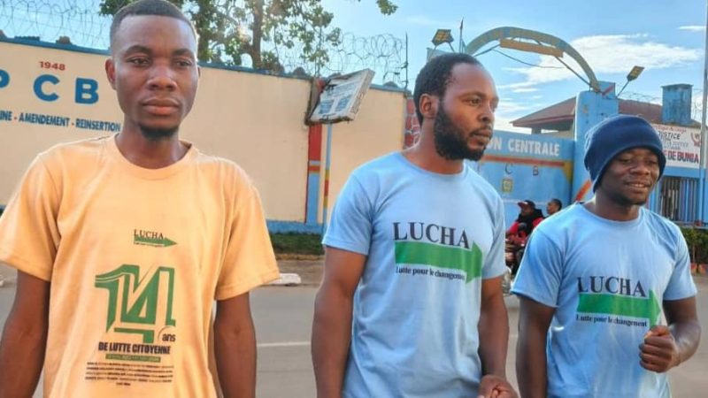 Bunia : Des militants de la LUCHA libérés après deux mois de détention pour avoir réclamé de l&rsquo;eau