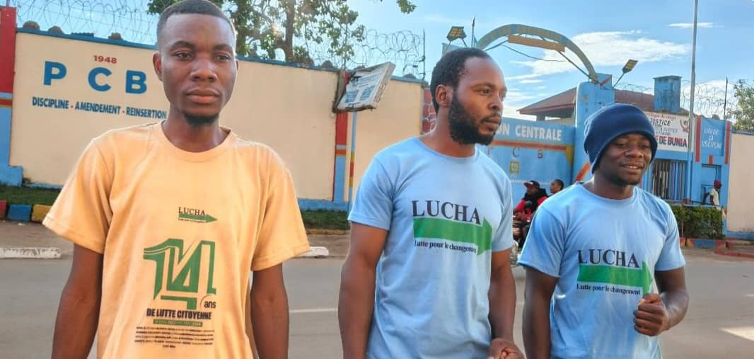 Bunia : Des militants de la LUCHA libérés après deux mois de détention pour avoir réclamé de l&rsquo;eau