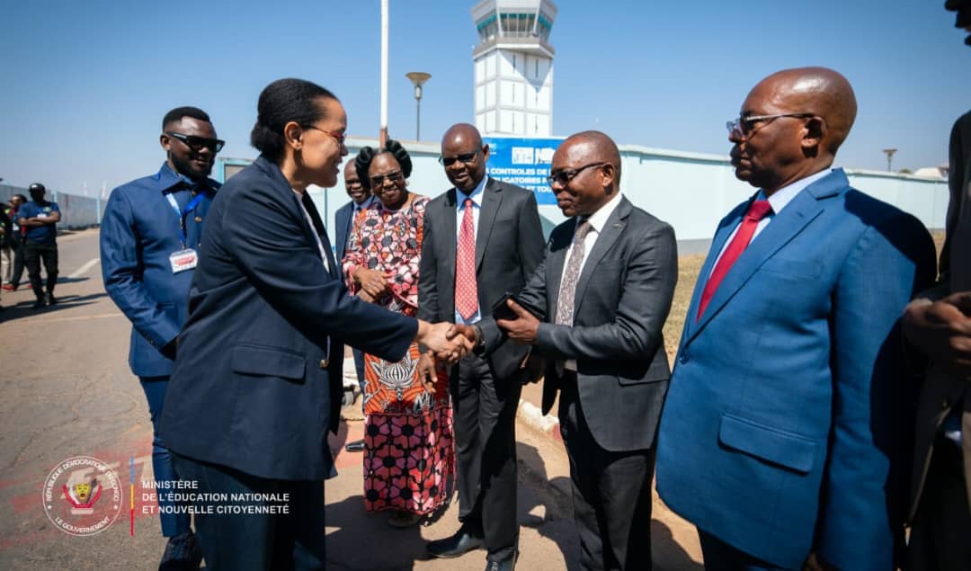 Examen d’État 2026 : Arrivée à Lubumbashi, la ministre Raïssa Malu peaufine les derniers réglages avant le coup d&rsquo;envoi officiel
